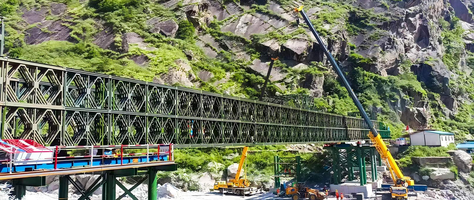 Pont de ligne de vie du port de Jilong au Népal
