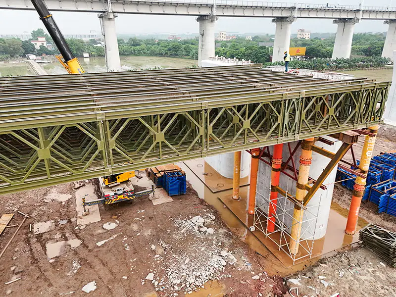 Support dédié à la construction de Super Bailey pour le projet ferroviaire à grande vitesse