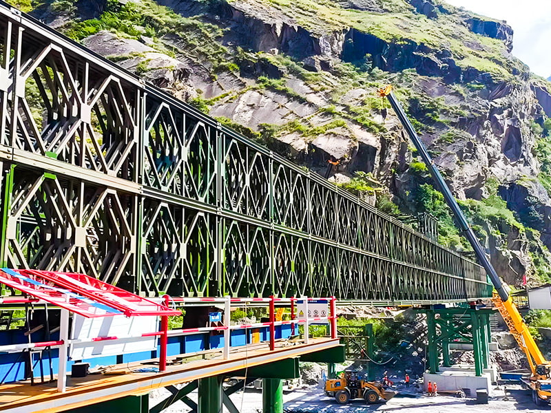 Pont Bailey renforcé à quatre rangées et double couche CB 200